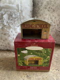 Hallmark Keepsake 2001 Flying School Airplane Hangar Tin Christmas Ornament