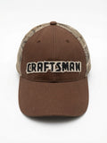 Vintage Craftsman LED Lighted Camo Trucker Hat Brown Cap Battery Operated