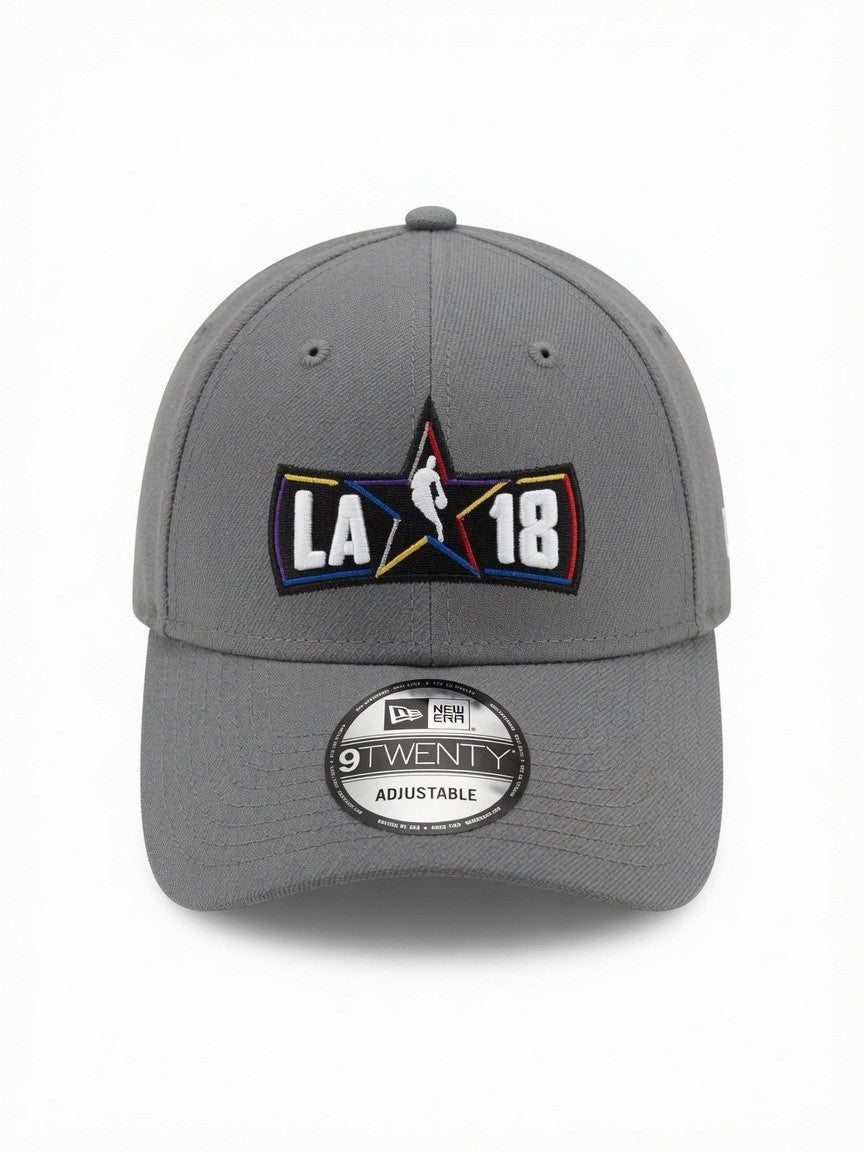 New Era 9twenty LA 18 Gray Adjustable Baseball Cap NBA Basketball Hat