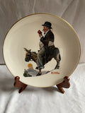 Norman Rockwell ‘The Tourist’ Saturday Evening Post Collector Plate -Gorham 1981