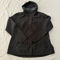 32 Degrees Cool Black Hooded Jacket Zip Front Pockets Ladies Size L