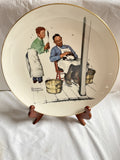 1979 Norman Rockwell ‘Swatter’s Rights’ Collector Plate - Gorham Fine China