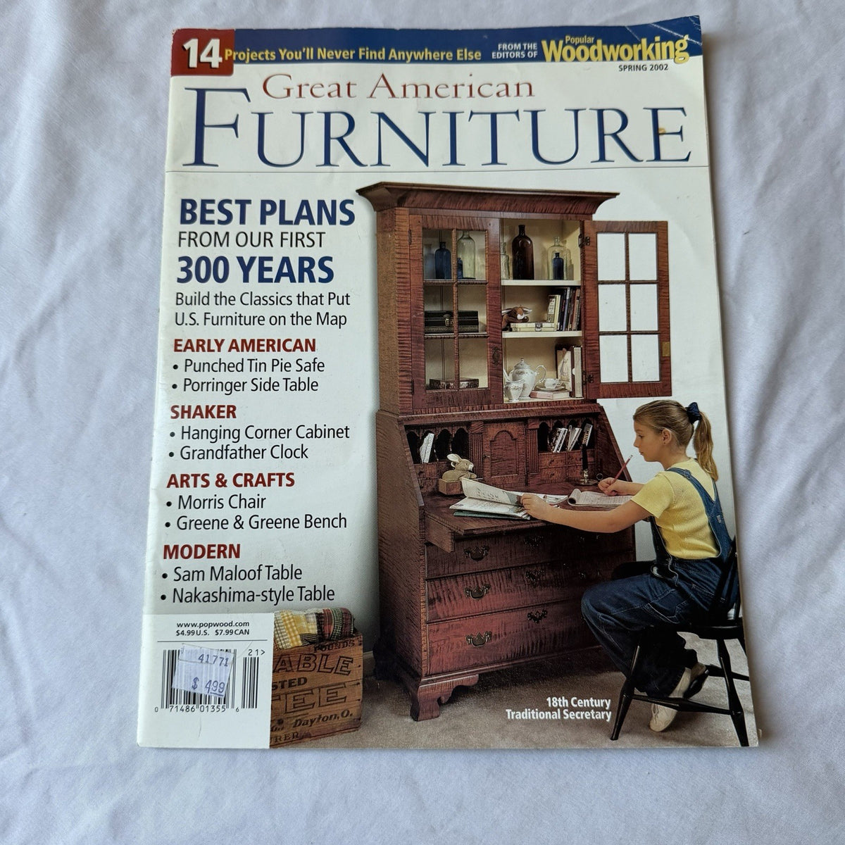 Great American Furniture Popular Woodworking Spring 2002 Plans Magazine
