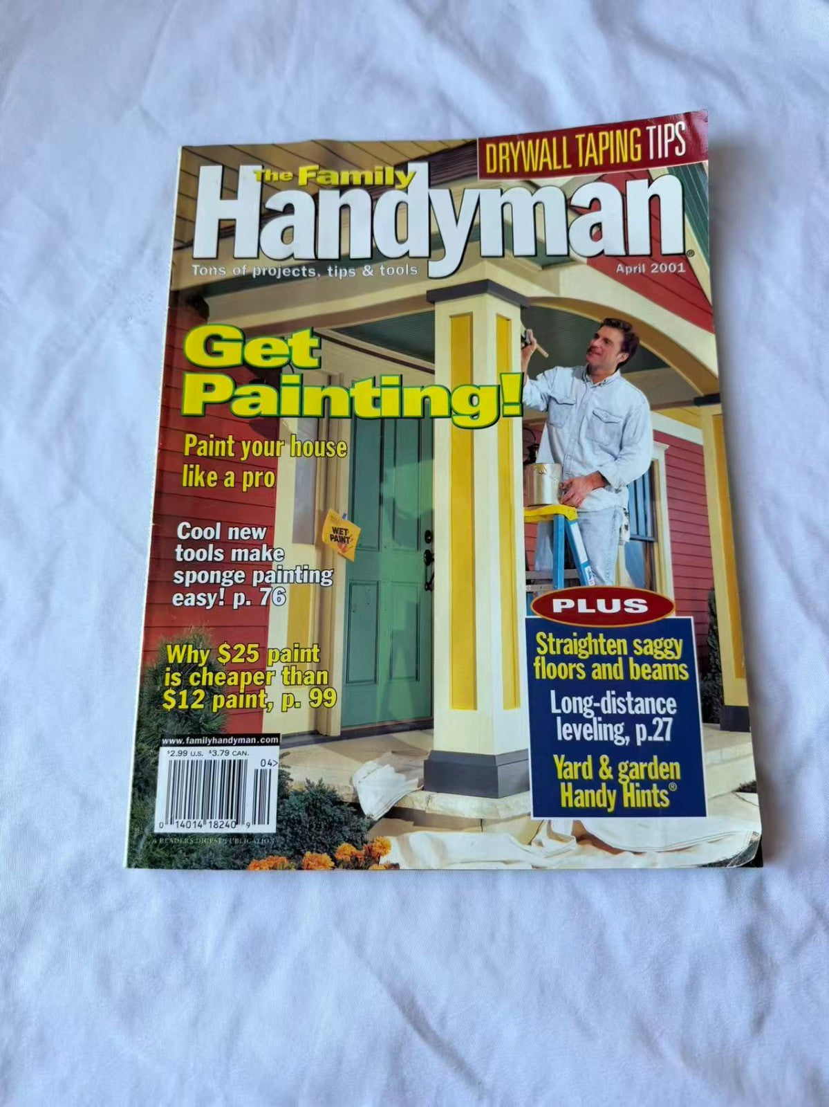 Family Handyman Magazine April 2001 Issue DIY Home Improvement Kubota Ad