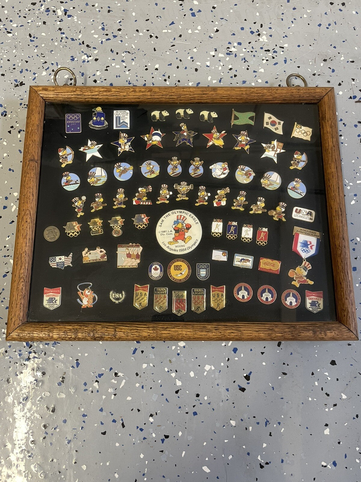 Games of the XXIIIrd Olympiad Los Angeles 1984 Olympics Sam the Eagle 72 pin set