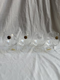 Cristal d’Arques France Lead Crystal Brandy Snifter Glasses Set of 4 4.75”