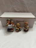 Studio Hummel 3-pc Set, Goebel Berta Hummel Christmas Ornaments, Set # 1- 96031