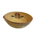 Haeger Pottery Large Serving Swirled Ribbed Bowl #186 USA With Handles 13.5”