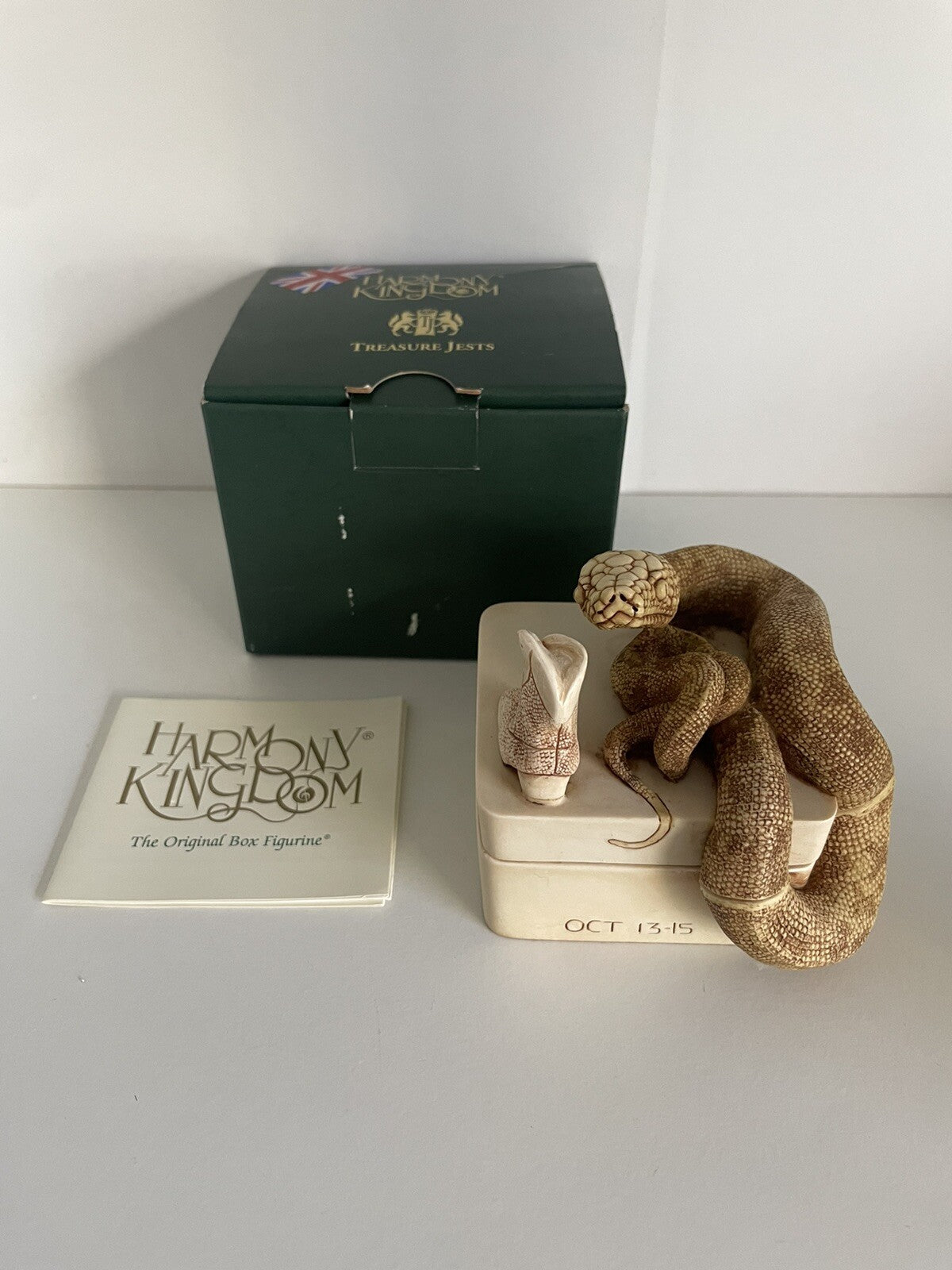 Harmony Kingdom Cousin Sam Snake by Cowboy Boot UK Made Box Figurine
