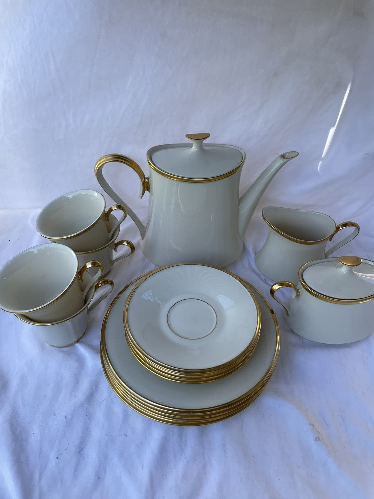 Lenox Dimension Collection Eternal 15-Piece Tea/Coffee Set - Made in USA