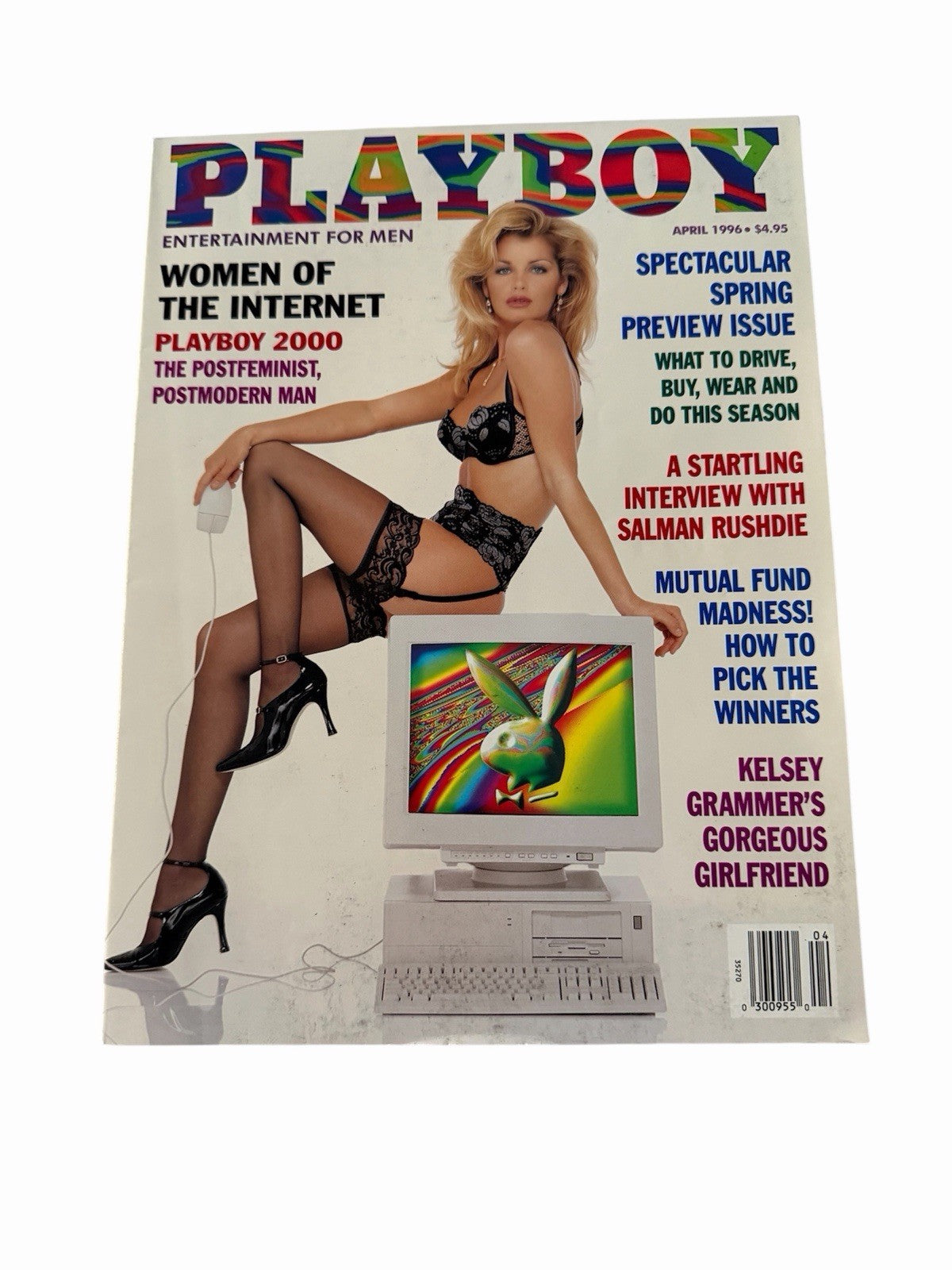 April 1996 Playboy Magazine Women Of The Internet Cover