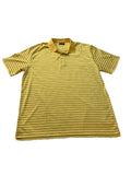 Jack Nicklaus Yellow Striped Polo Shirt | Men’s XL Golf Polo 100% Polyester