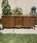 Vintage Thomasville French Provincial 9-Drawer Dresser Sideboard Buffet 77”L