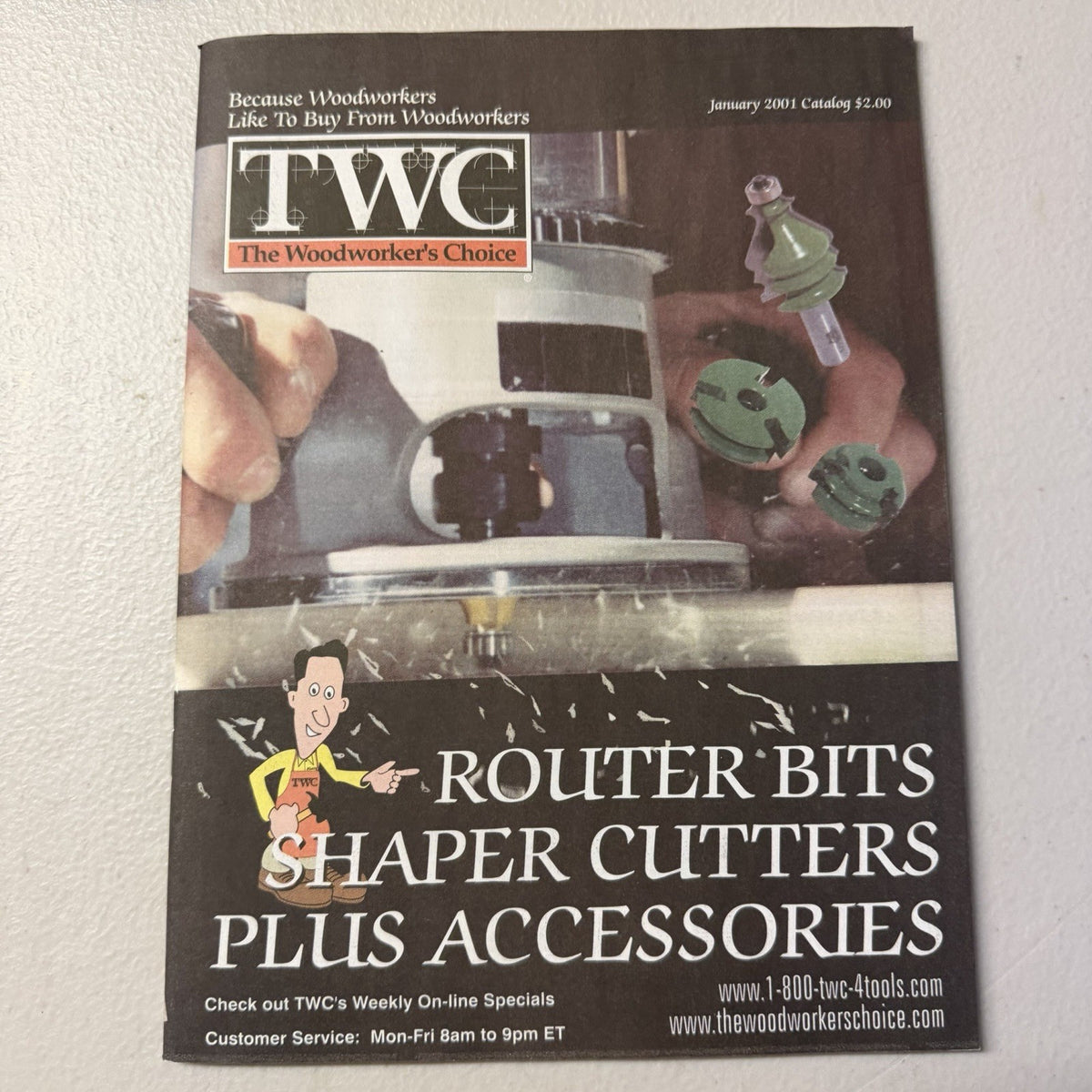 TWC Woodworker’s Choice Jan 2001 Catalog - Router Bits & Accessories