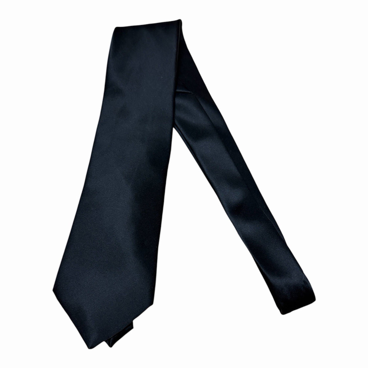 Joseph & Feiss 100% Silk Black Solid Tie Men’s Classic Necktie Preloved