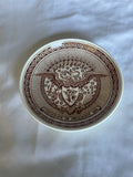 Vintage Alfred Meakin Fair Winds Coaster Trinket Dish Brown Staffordshire 4.25”