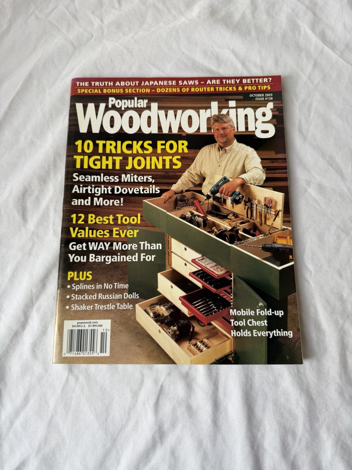 Popular Woodworking Oct 2003 Issue 136 Tight Joints Joinery Magazine