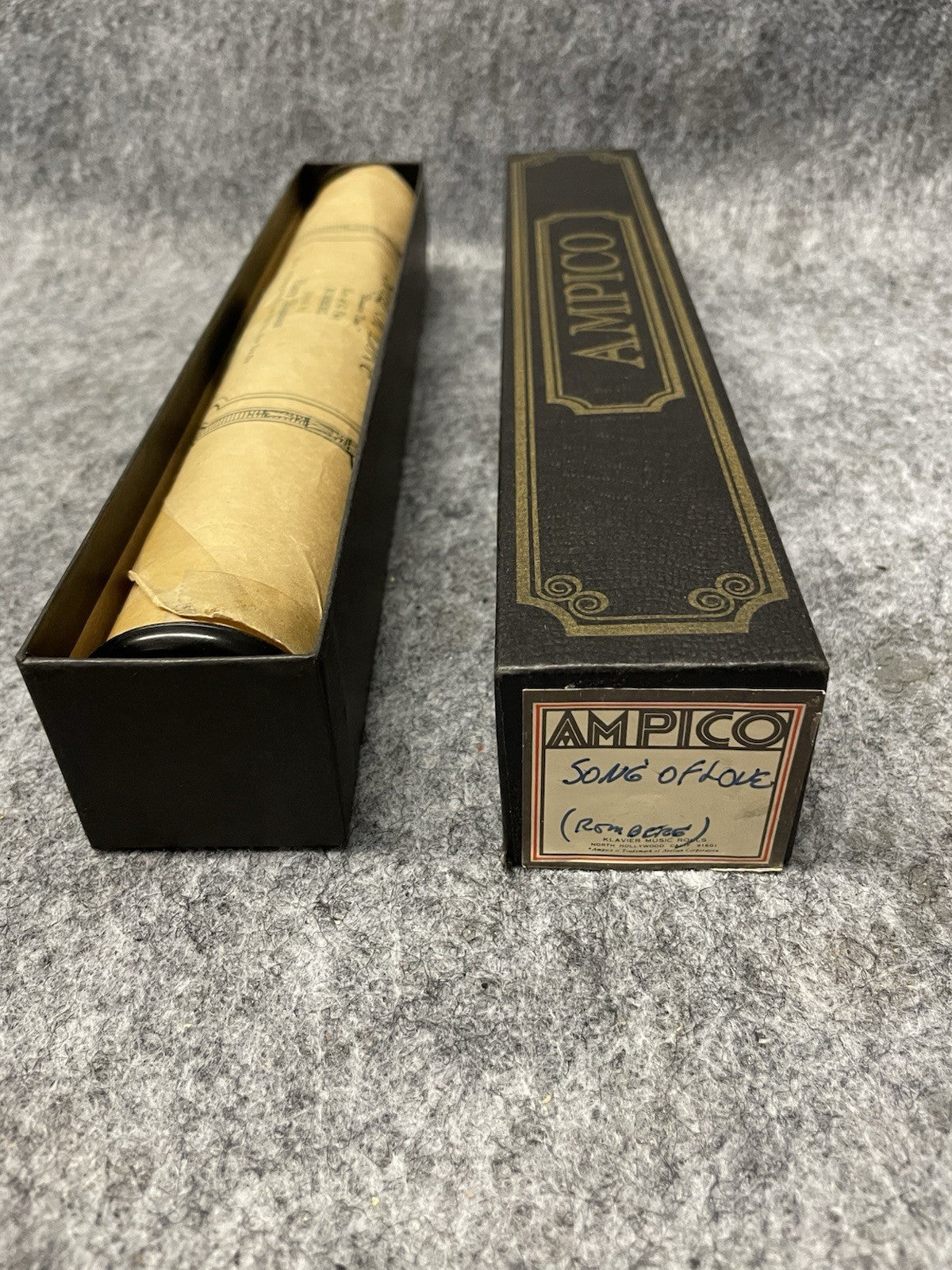 Vintage Ampico Piano Roll #1231 Song of Love by Romberg Played by Harry Shipman