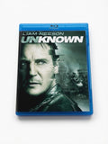 Unknown Blu-ray DVD Combo Liam Neeson Thriller Movie Tested Complete