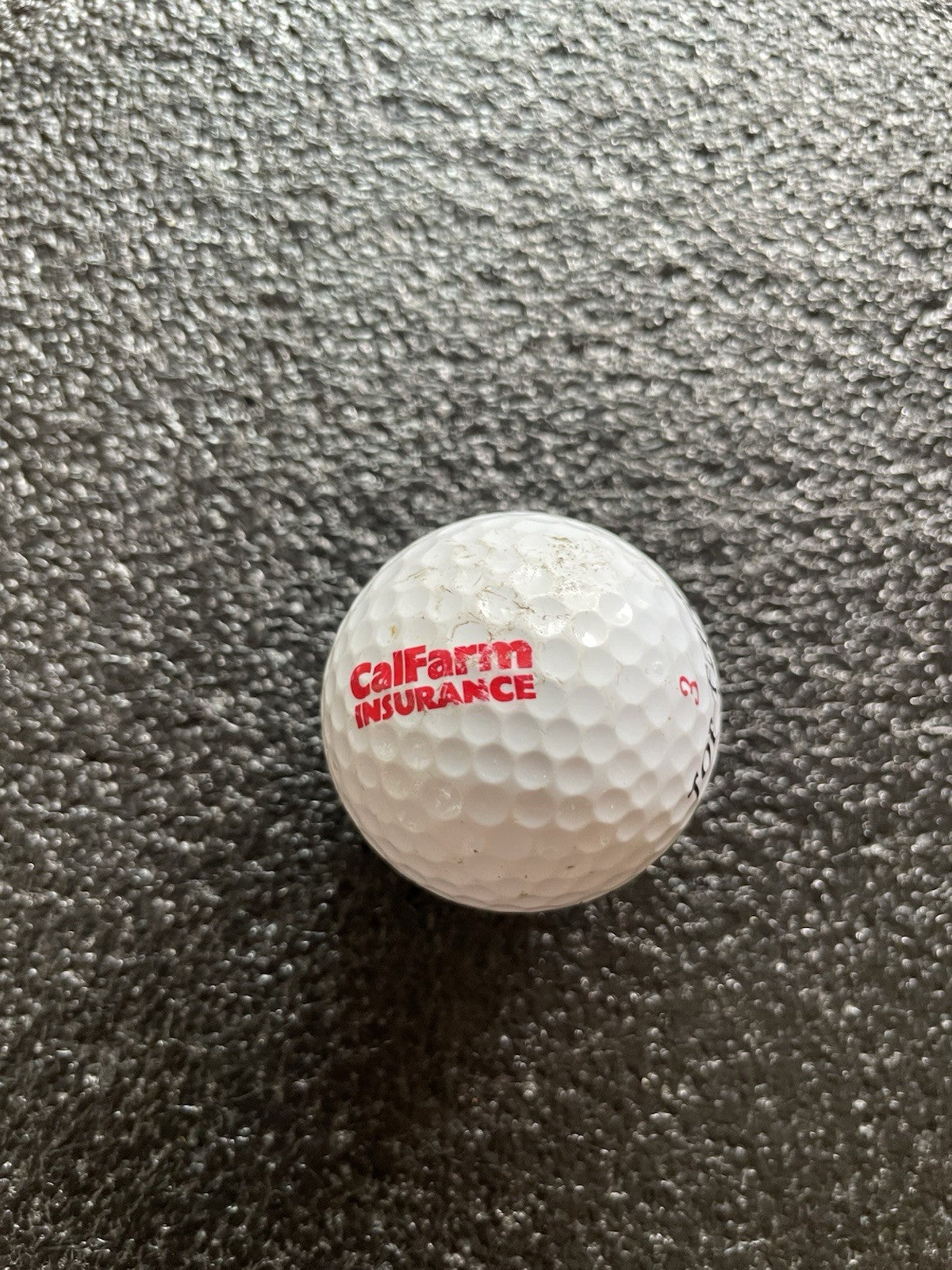 Vintage Top Flite XL Golf Balls CalFarm Insurance Logo & Tour Trajectory