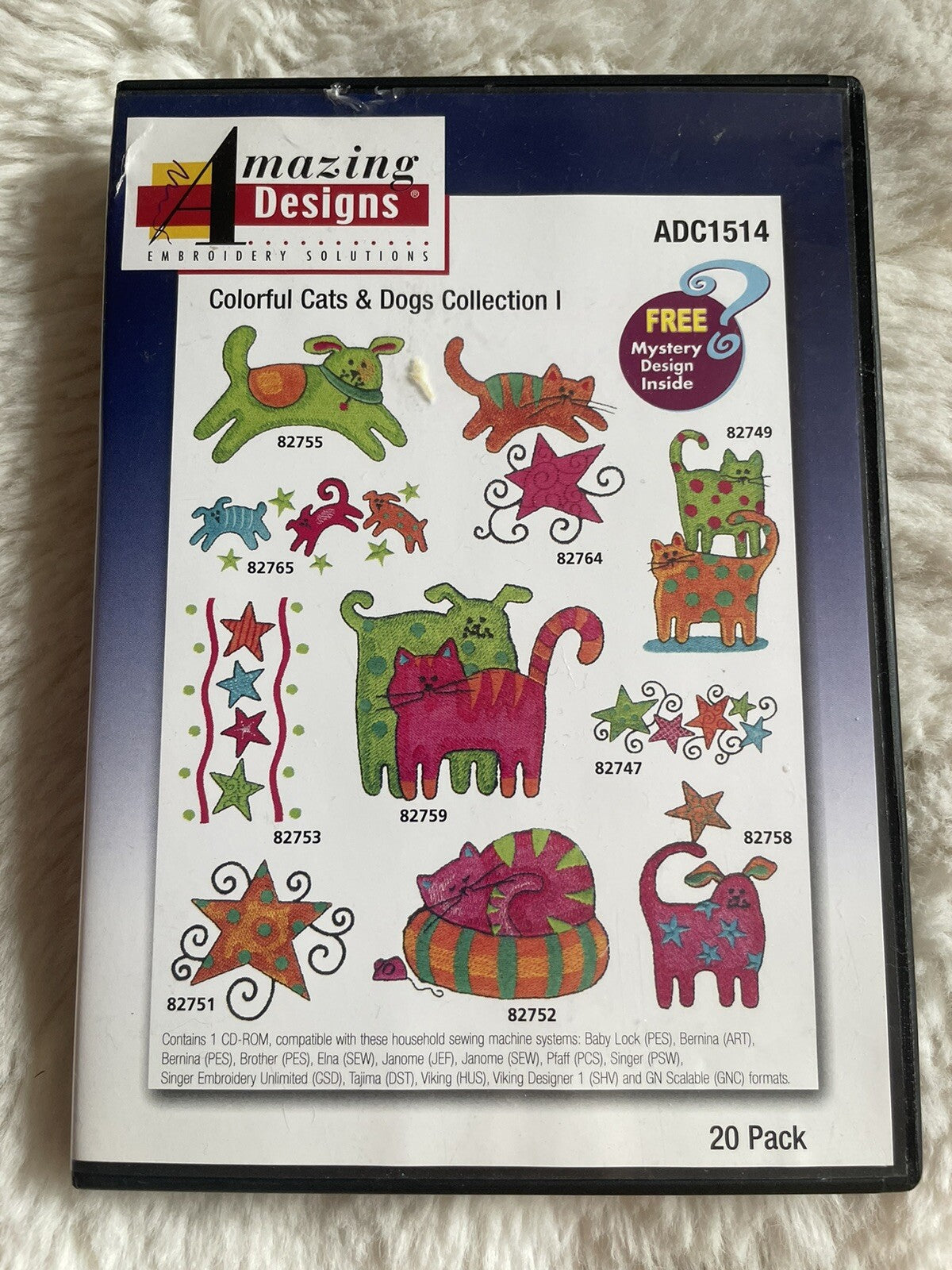 Colorful Cats & Dogs Collection 1 Embroidery Designs - Amazing Designs