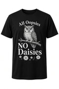 All Oopsies No Daisies Owl Shirt Funny Vintage Graphic Tee Women Men