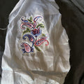 Paisley Floral Embroidered Lace Applique Organza Sewing Patch Craft Trim
